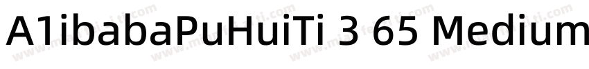 A1ibabaPuHuiTi 3 65 Medium字体转换